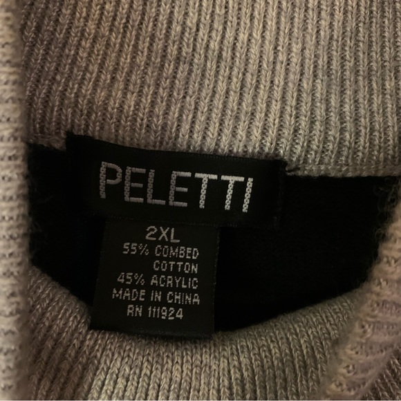 Peletti Men's Windowpane Design Sweater - Picture 7 of 7